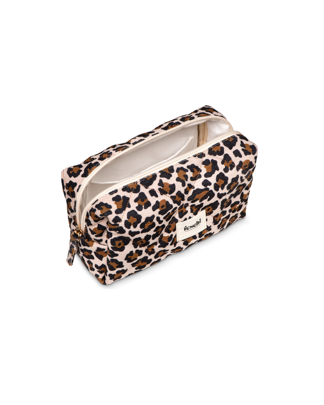 Produktbild von der kleinen Leo - Kosmetikbag von feschi von leicht schrägem Winkel
