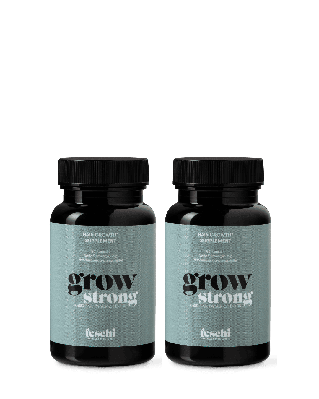 Produktbilder der grow strong Supplements im 2er Pack