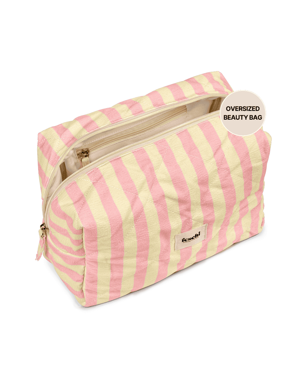Produktfotografie von feschi Beauty Bag Cotton Candy in Oversized schräg