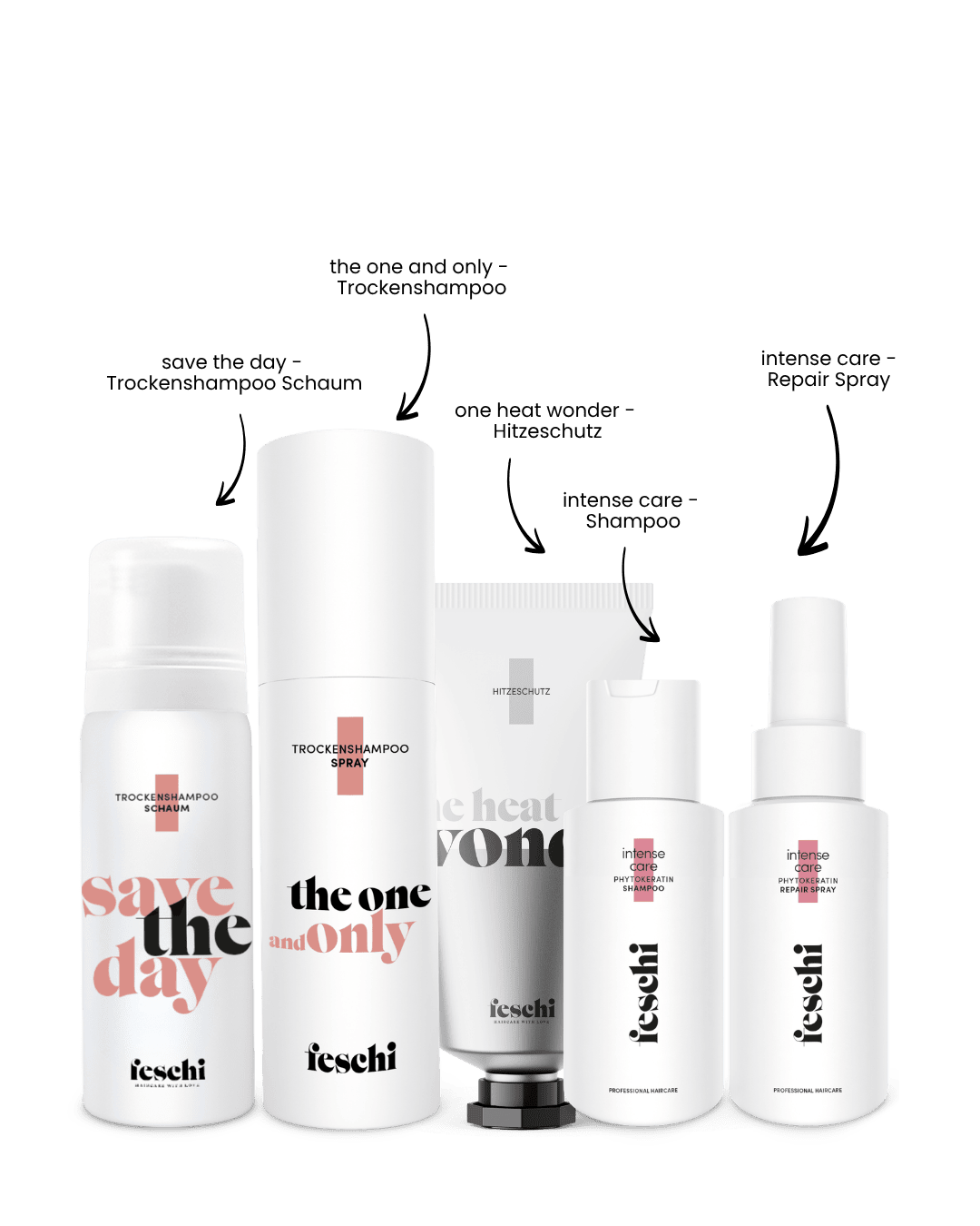 Bestseller Probierset von feschi Haircare