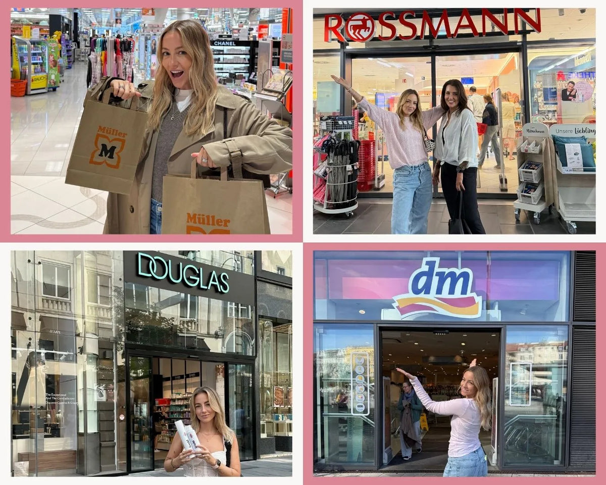 feschi female founded Brand. Christina Bischof vor Handelsfilialen