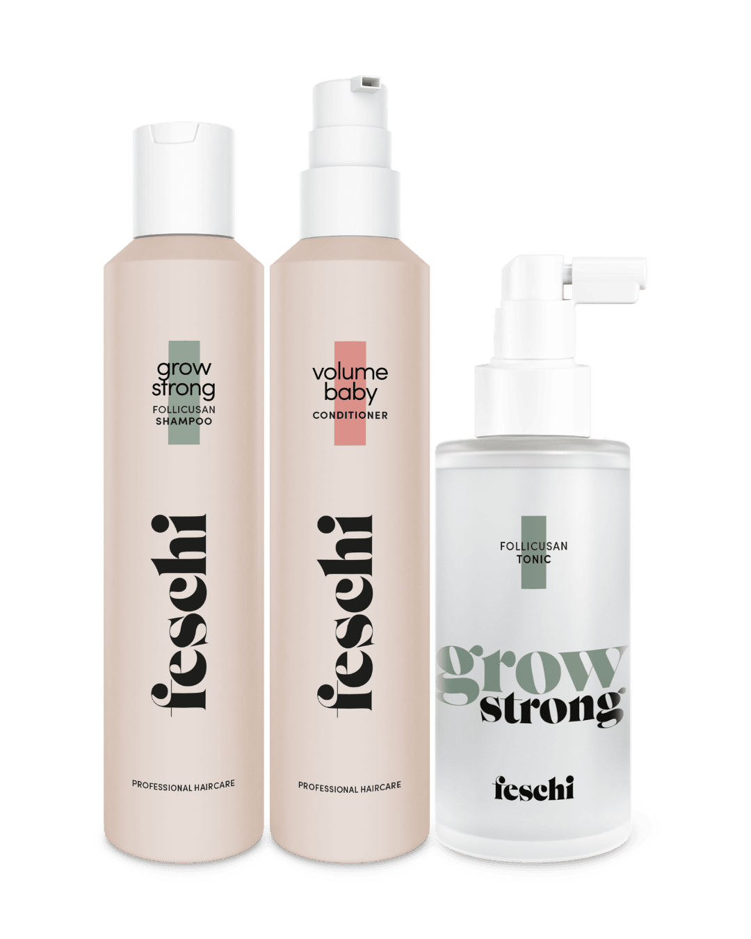 produktbild vom feschi pflegeset für fülliges Haar