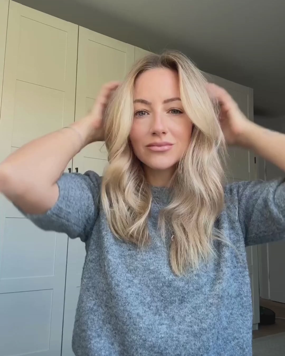 Ergebnis nach Anwendung vom Trockenshampoo Liquid von feschi