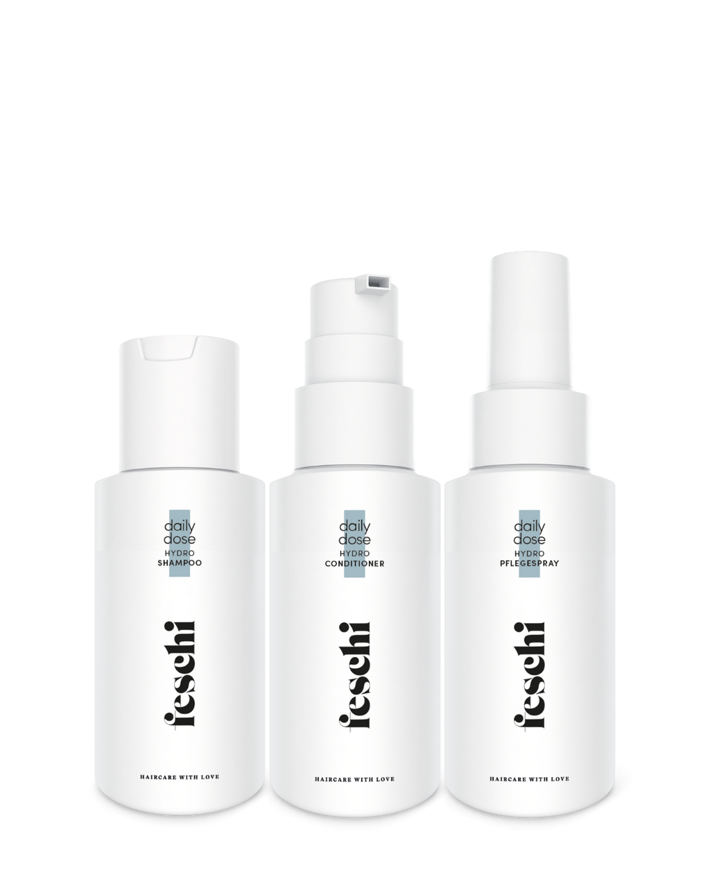 Produktfotografie vom Reiseset für Naturhaar von feschi