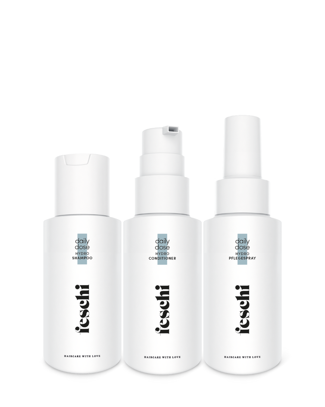 Produktfotografie vom Reiseset für Naturhaar von feschi