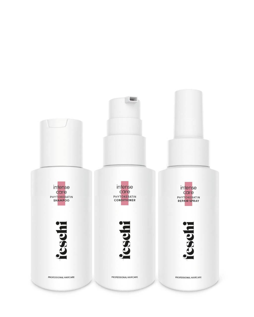 Set von feschi für Reisen und strapaziertes Haar