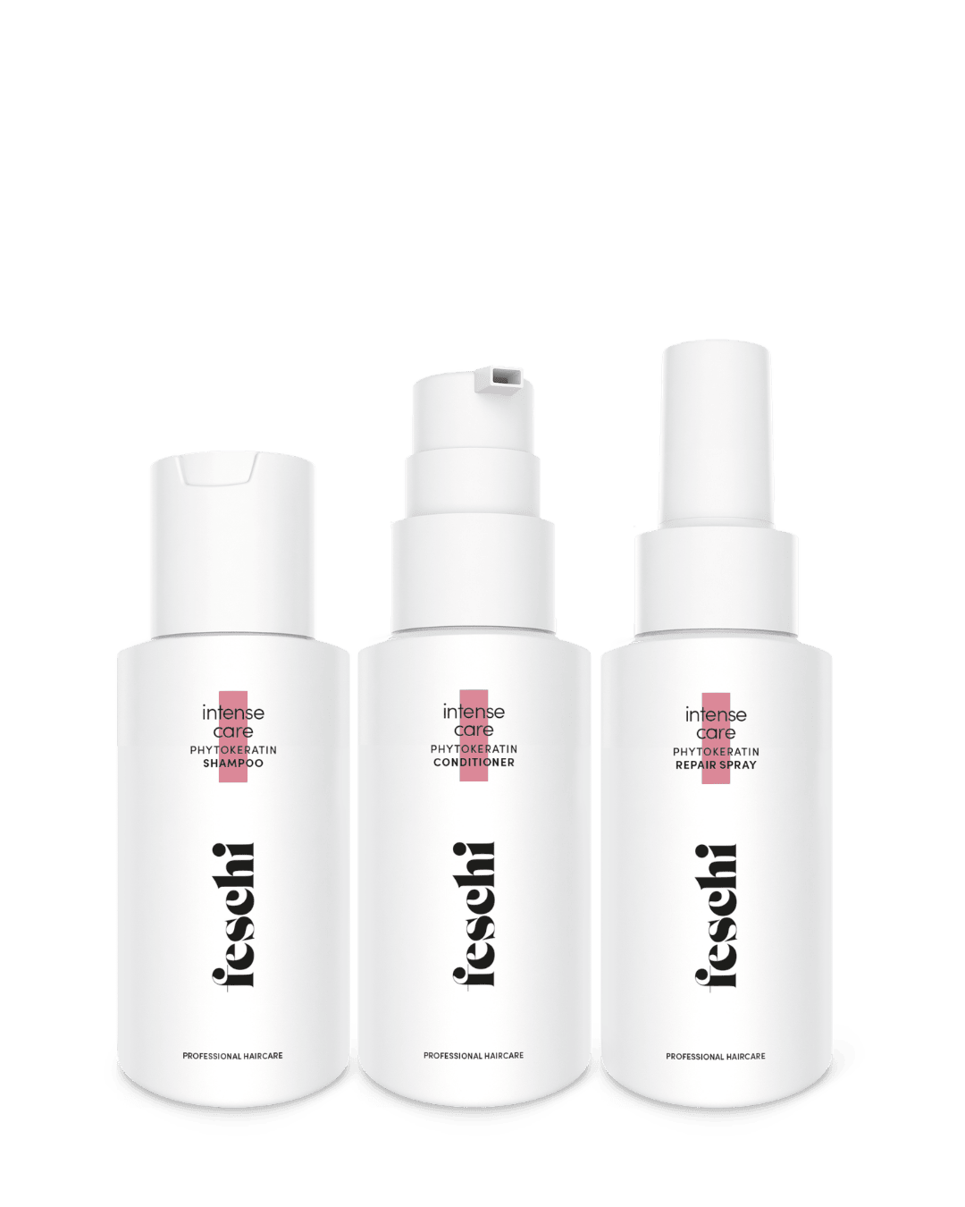 Set von feschi für Reisen und strapaziertes Haar