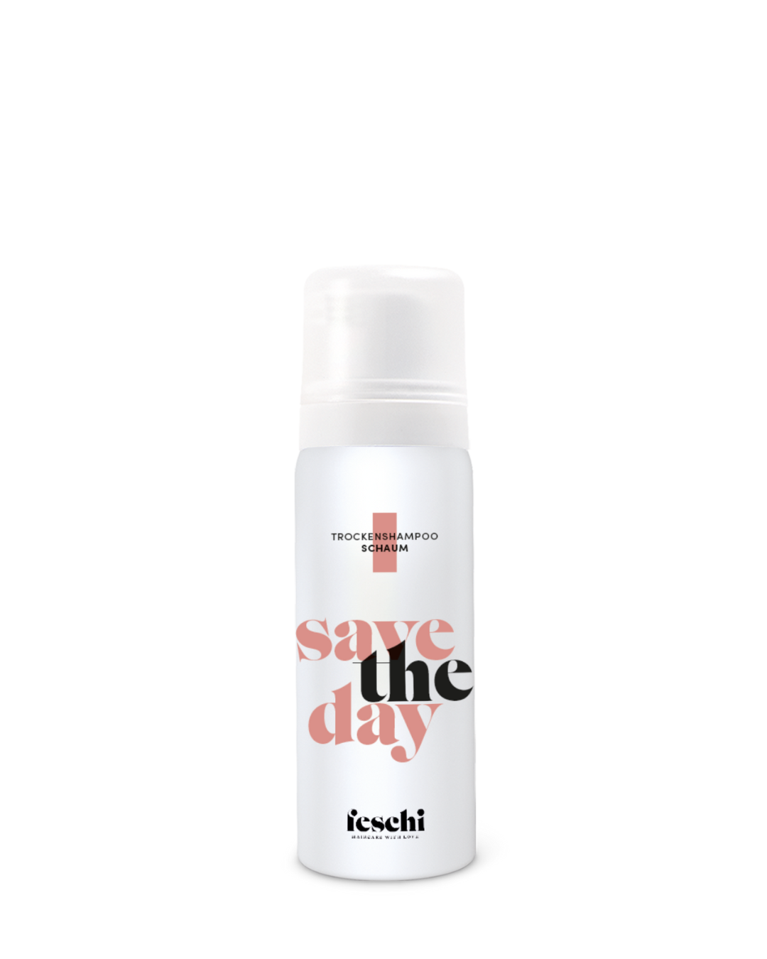 50ml Reisegröße von feschi Save the Day Trockenshampoo Schaum - ideal für unterwegs.