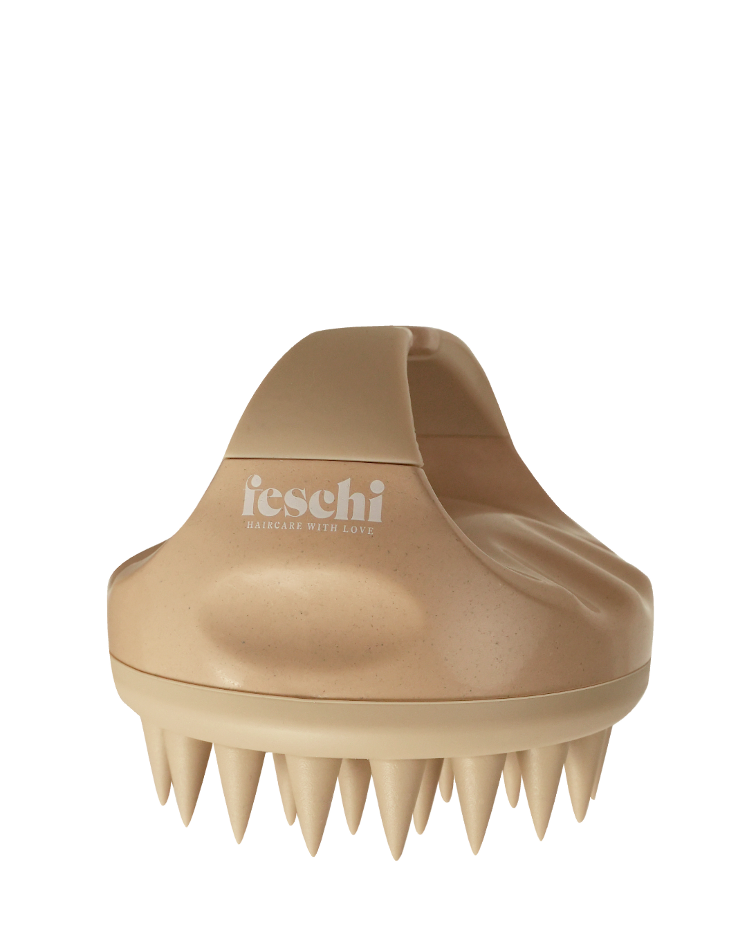 feschi Scalp Brush - ergonomische Silikonbürste zur Haarpflege und Kopfhautstimulation.