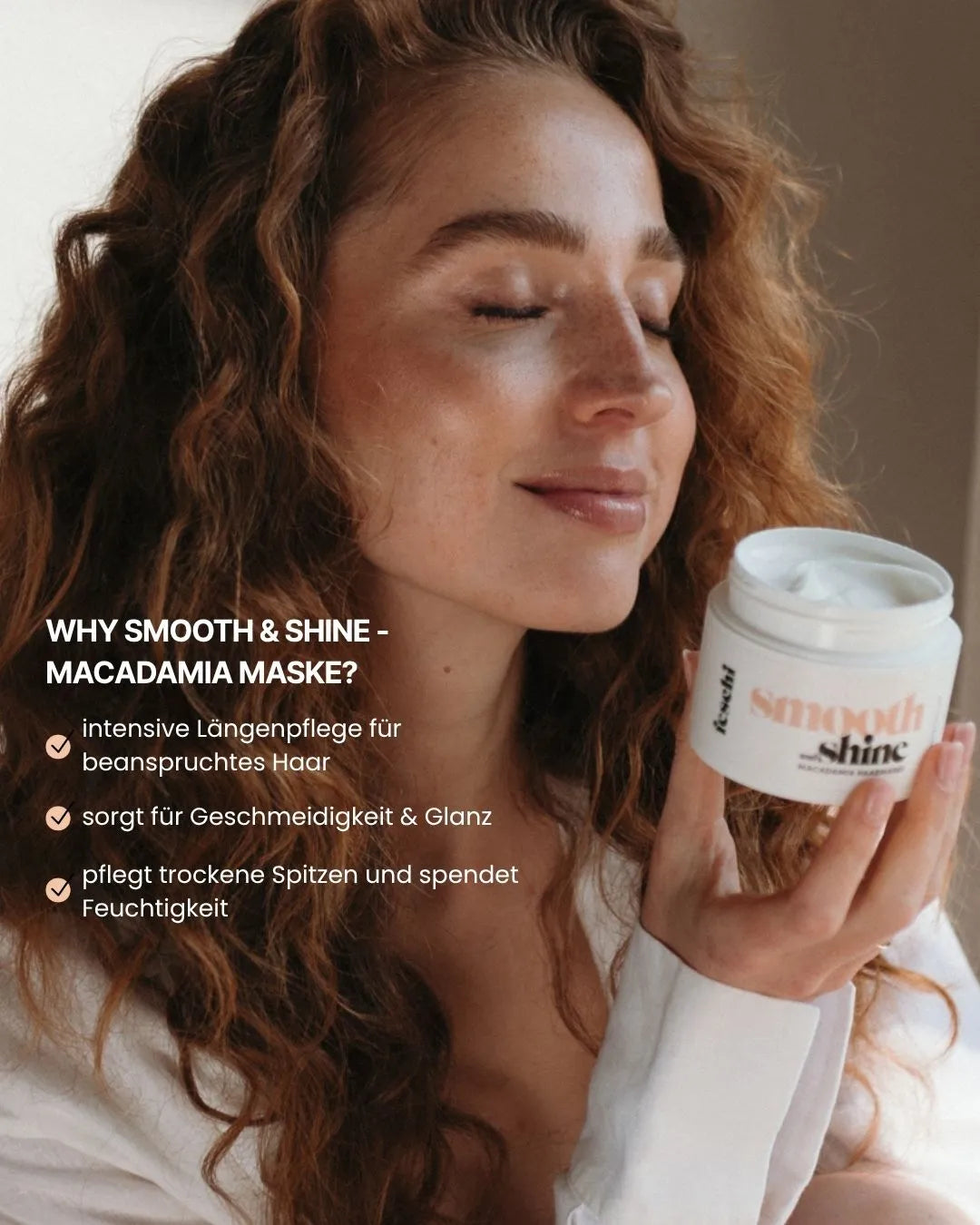 3 Gründe für die Smooth & Shine Haarmaske von feschi zusammengefasst