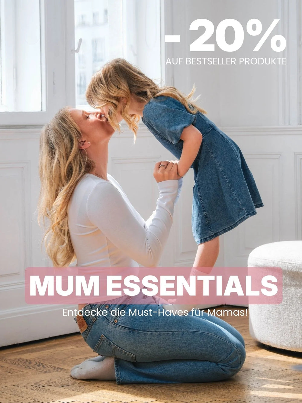 feschi Header für Kampagne -20% auf alle Mum Essentials im Mai - mobil