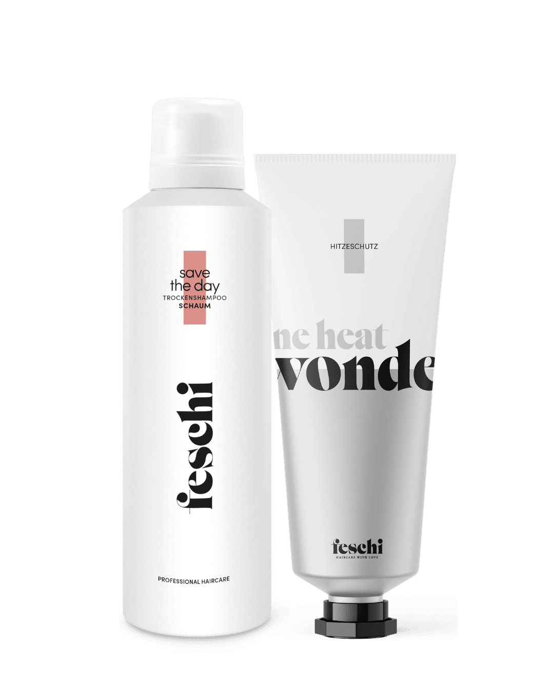 Produktfotografie Touch Up und Pflege Set von feschi - perfekt für den schnellen Touch Up bei schnellfettenden Haaren
