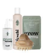 Produktfoto vom ultimate Hair Growth Set. Set gegen Haarausfall und für stärkeren Haarwachstum.