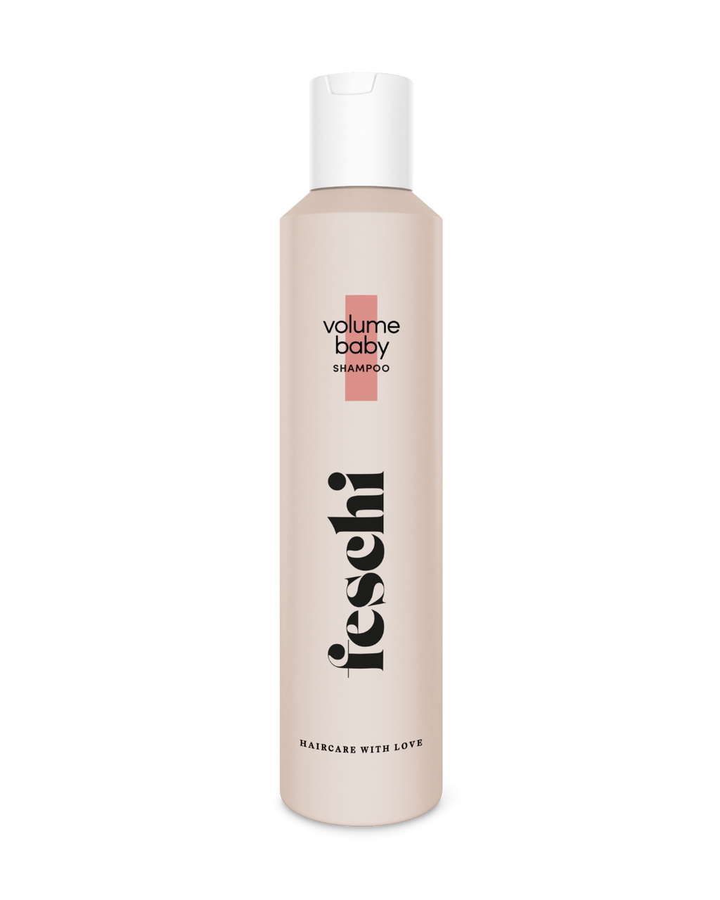 Produktfotografie vom feschi Volumen Shampoo in 200ml für ein wunderschönes Ansatzvolumen