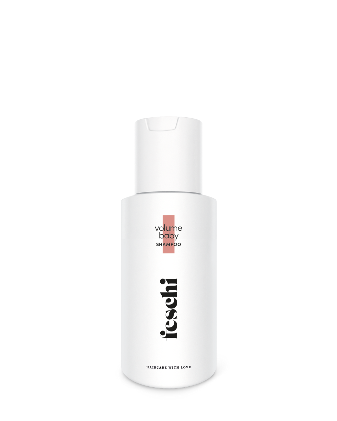 Produktfotografie feschi Volumen Shampoo in der praktischen Reisgröße von 50ml