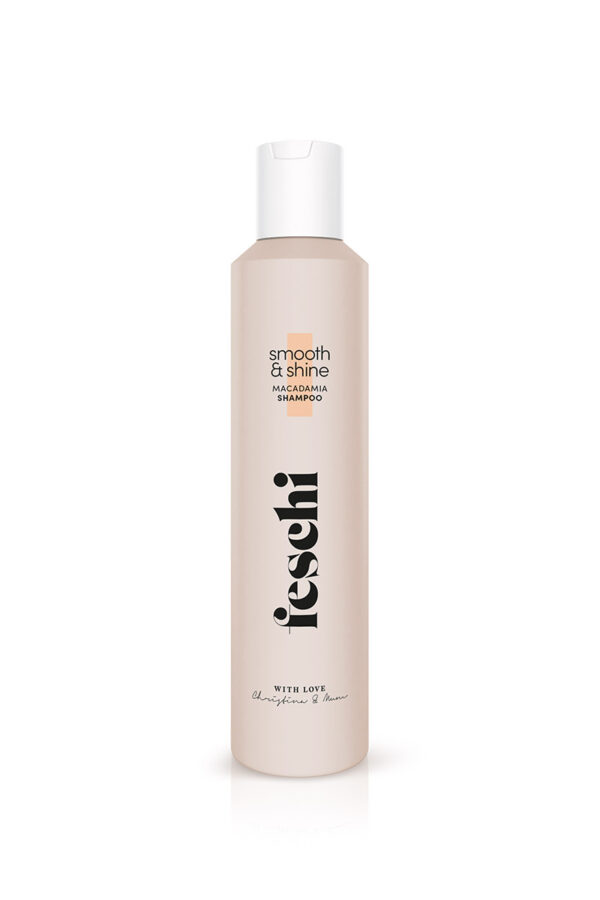 smooth&shine - Macadamia Shampoo für intensive Pflege von stark beanspruchten Haaren pflegt trockene Spitzen & schützt vor Feuchtigkeitsverlust