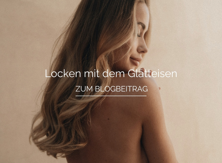 Locken mit dem Glätteisen