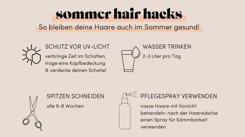 Haarpflege Tipps für den Sommer von feschi