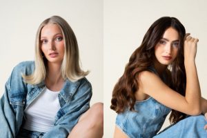 Frauen mit schönen Haaren dank hochwertiger Haarpflege